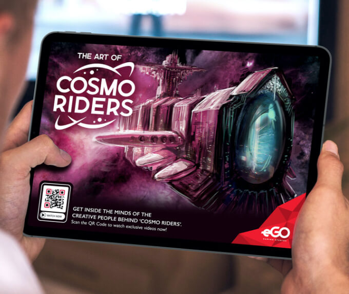 QR Code idea in an advertisement on an ezine.